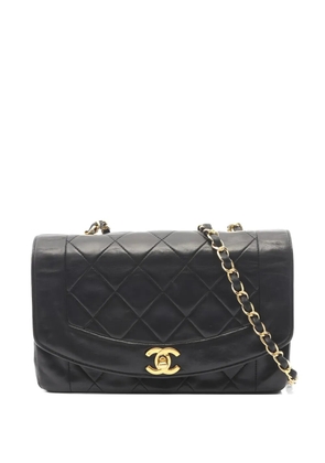 CHANEL Pre-Owned 1989-1991 Diana Flap chain-strap shoulder bag - Black