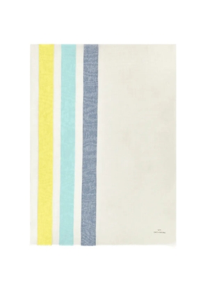 Paul & Shark striped-pattern logo-detail scarf - Neutrals