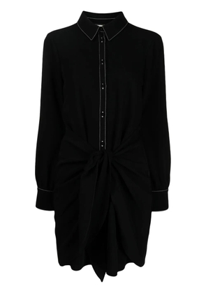 Cinq A Sept Gabby tied-waist shirtdress - Black