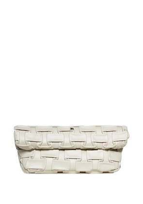 John Richmond woven clutch bag - White