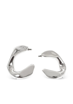 Alexander McQueen chain hoop earrings - Silver