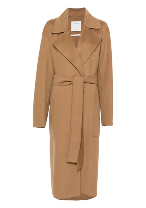 Sportmax Veleno belted wool coat - Brown