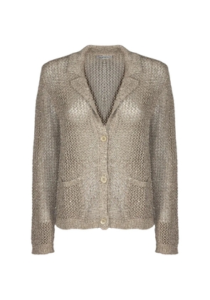 Kangra sequin mesh blazer - Neutrals