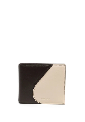 Lanvin two-tone leather bifold wallet - Brown