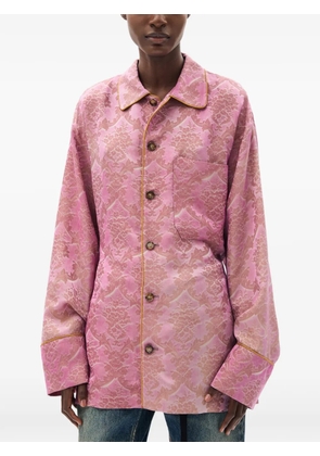 Ann Demeulemeester Coby damask-jacquard shirt - Pink