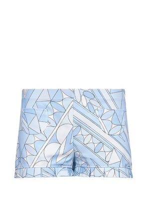 PUCCI Manuba-print shorts - Blue