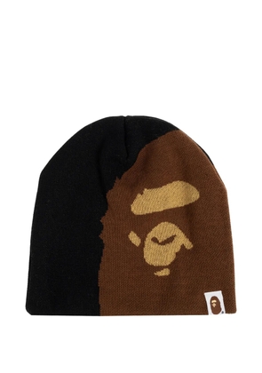 A BATHING APE® Ape Head-detail beanie hat - Black