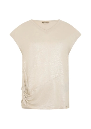 Herno V-neck T-shirt - Neutrals