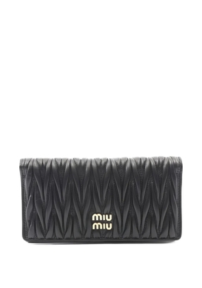Miu Miu Pre-Owned bi-fold leather wallet - Black