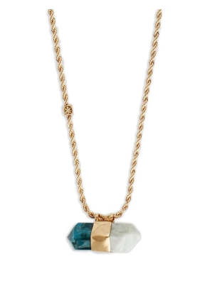 Gas Bijoux large Aventurine necklace - Gold