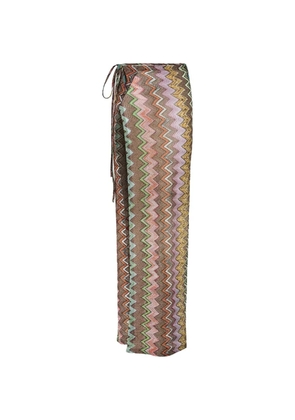 Missoni zigzag pareo - Brown