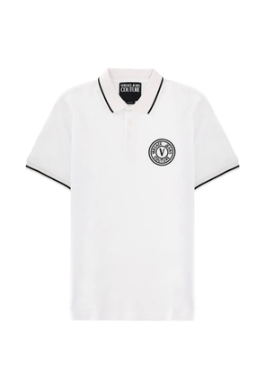 Versace Jeans Couture logo appliqué polo shirt - White