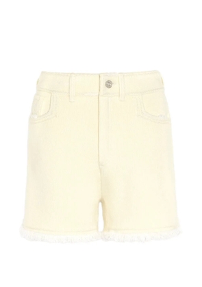Barrie fringed denim shorts - Yellow