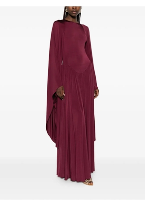 Amen pleated maxi dress - Red