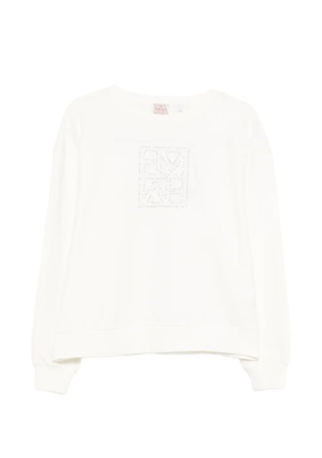 Marella rhinestone sweatshirt - White
