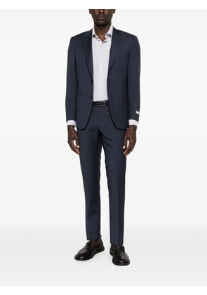 Canali notched lapel two-piece suit - Blue