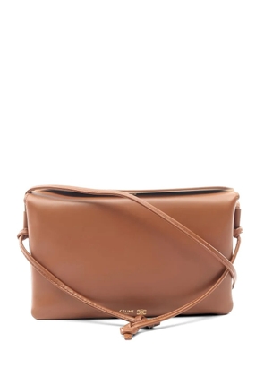 Celine Pre-Owned Trio flap leather shoulder bag - Brown
