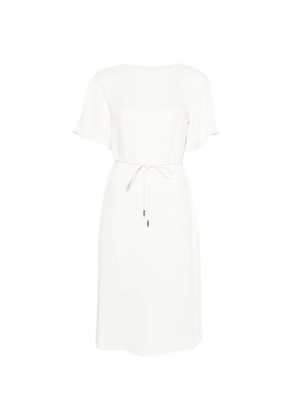 Herno tie-waist midi dress - Neutrals
