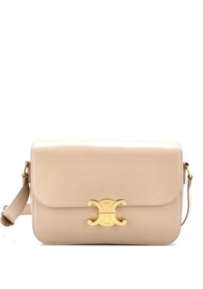Celine Pre-Owned Triomphe Shoulder Bag Smooth Calfskin Medium crossbody bag - Gold
