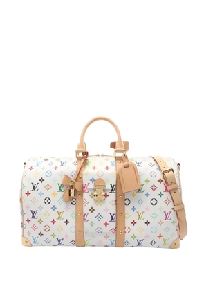 Louis Vuitton Pre-Owned 2020s x Takashi Murakami Keepall Bandoulière 45 leather bag - White