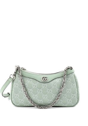 Gucci Pre-Owned Ophidia Zip Pochette GG Denim Small shoulder bag - Green