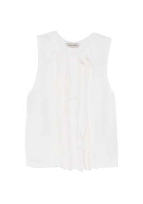 Alberta Ferretti ruffled top - White