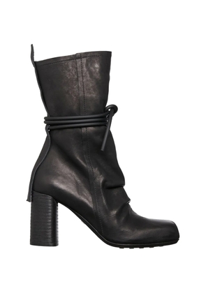 PURO tie-detail boots - Black
