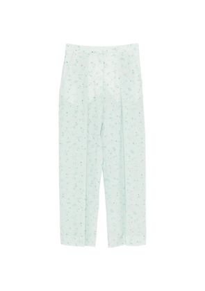 Victoria Beckham floral palazzo pants - Green