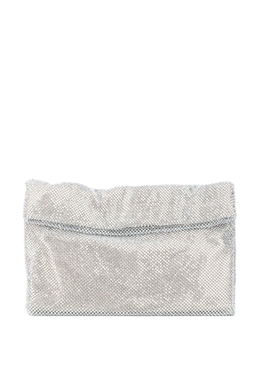 TWENTY FOURHAITCH crystal embellished clutch bag - Silver
