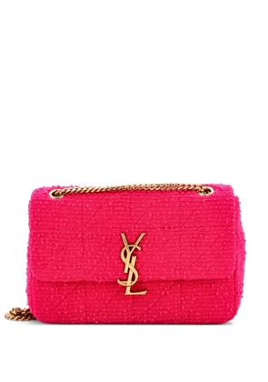 Saint Laurent Pre-Owned Jamie Flap Bag Quilted Boucle Tweed Medium shoulder bag - Pink