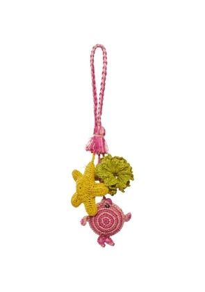 IBELIV raffia starfish bag charm - Pink