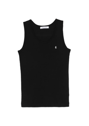 Études Studio embroidered rib tank top - Black