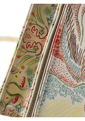 Christian Dior Pre-Owned Lady Dior Wallet on Chain Pouch Printed Leather crossbody bag - Neutrals