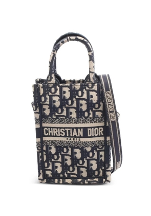 Christian Dior Pre-Owned logo-pattern tote bag - Blue