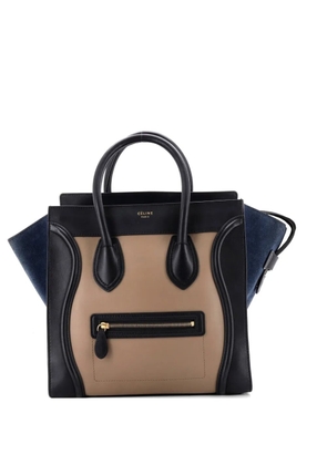 Celine Pre-Owned Tricolor Luggage Bag Leather Mini tote bag - Black