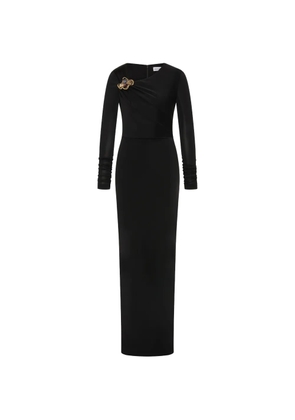 Rebecca Vallance ruched embellished dress - Black