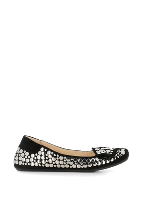 Dove Nuotano Gli Squali studded ballet flats - Black