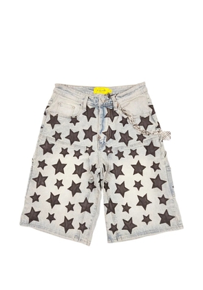 GUAPI Blue Stars V2 denim shorts