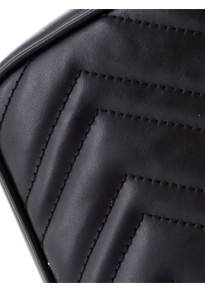 Gucci Pre-Owned GG Marmont Wallet on Chain Matelasse Leather Mini crossbody bag - Black