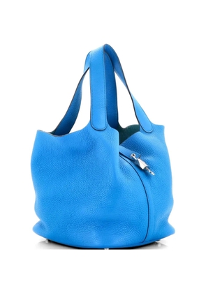 Hermès Pre-Owned Picotin Lock Bag Clemence MM bucket bag - Blue
