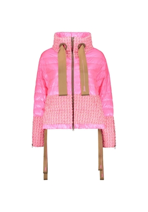 Herno high-neck zip-fastening jacket - Pink