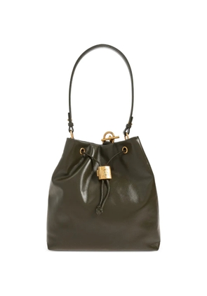 Balmain leather backpack - Green