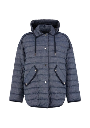 Herno hood front-pockets jacket - Blue