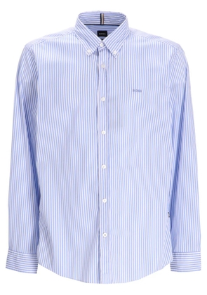 BOSS striped cotton shirt - Blue