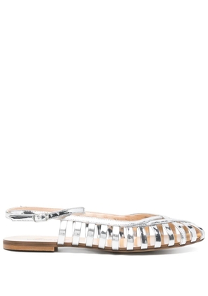 Anna F. metallic ballet flats - Silver