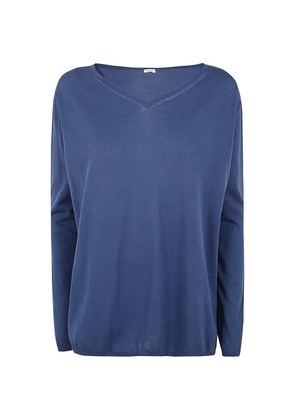 Apuntob V-neck top - Blue