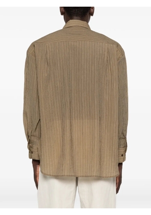 TONYWACK striped shirt - Brown