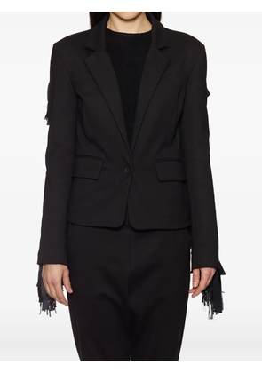Nostra Santissima fringes blazer - Black