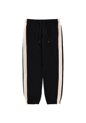 Versace Jeans Couture logo tape track pants - Black