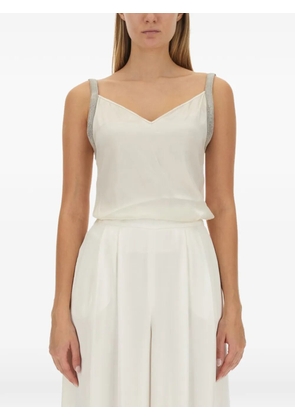 Fabiana Filippi V-neck top - Neutrals